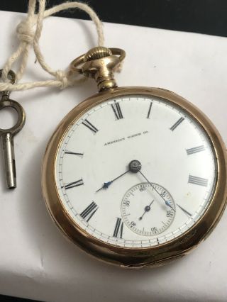 1877 American Waltham Model 1857 15 Jewels Size 18 Key Wind Pocket Watch