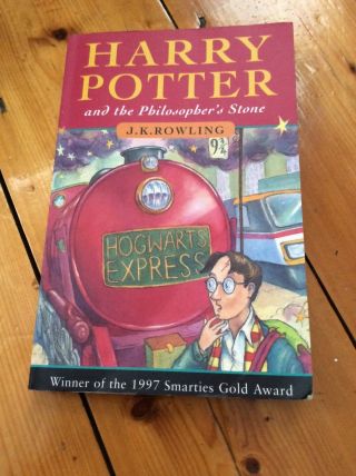 Harry Potter and the Philosopher’s Stone pb book,  Rare First Edition 38th Print, 3