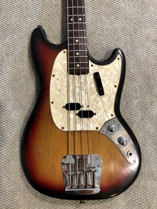 Fender Mustang Bass Guitar 1973 Vintage Usa
