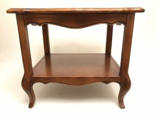 Ethan Allen Country French Provincial End Side Table Vintage Wood Furniture USA 4