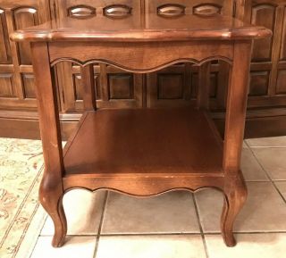 Ethan Allen Country French Provincial End Side Table Vintage Wood Furniture USA 6