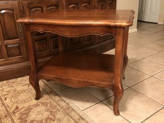 Ethan Allen Country French Provincial End Side Table Vintage Wood Furniture USA 7