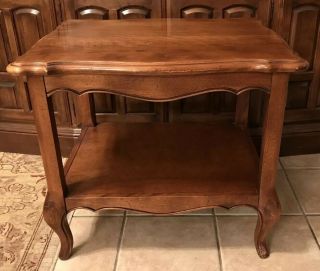 Ethan Allen Country French Provincial End Side Table Vintage Wood Furniture USA 9