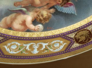 Antique Vienna Porcelain Plate,  Rubens ' Boreas Entführt die Oreithyia - Kittel 4
