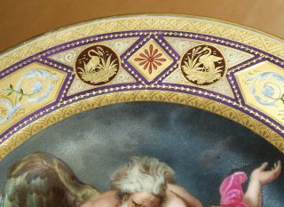 Antique Vienna Porcelain Plate,  Rubens ' Boreas Entführt die Oreithyia - Kittel 5
