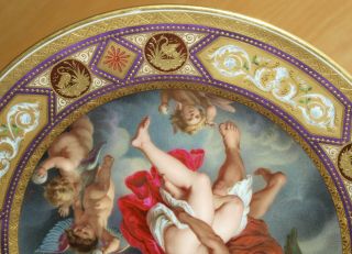 Antique Vienna Porcelain Plate,  Rubens ' Boreas Entführt die Oreithyia - Kittel 6