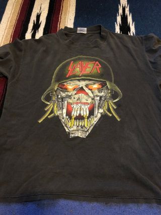 Slayer Vintage 1991 Tour Shirt Xl Metallica Megadeth Obituary Bolt Thrower Satan