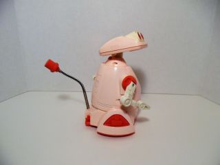 Vintage 1980 ' s TOMY - Sucharaka Bot - Reaction Robot - Pink/White Robot - 3