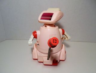 Vintage 1980 ' s TOMY - Sucharaka Bot - Reaction Robot - Pink/White Robot - 4