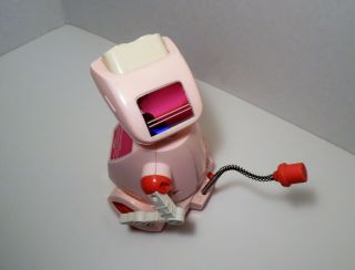 Vintage 1980 ' s TOMY - Sucharaka Bot - Reaction Robot - Pink/White Robot - 6