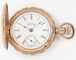 Antique 1892 Columbus Watch Co.  6s 7j Pocket Watch For Restoration Out Of Estate