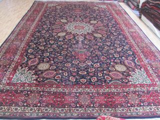 A Majestic Old Handmade Tabris Azerbaijan Oriental Xl Carpet (496 X 303 Cm)