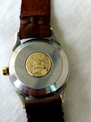 Vintage watch Omega Constellation 501 running well case gold cap.  Pie pan dial. 4