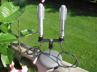 B&o Vintage Ribbon Microphones (2) & Working/excellent W/cords