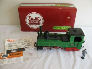 Vintage Lgb Lehmann G Scale Green 0 - 6 - 2 Steam Locomotive W/ Smoke 2073d Ex