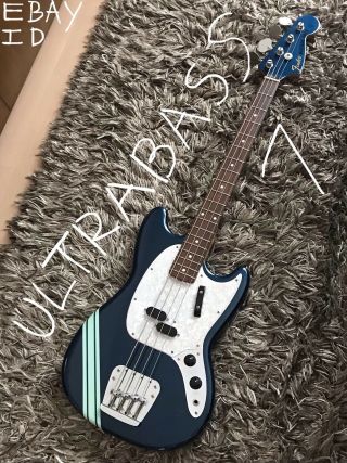 1999 Fender Japan Mustang Bass Matching Headstock Ultra Rare