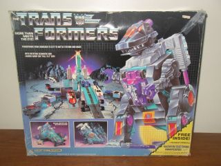 Transformers G1 Vintage Trypticon 100 Complete Electronics Work Box