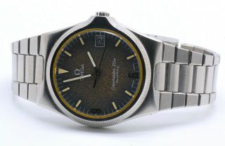 Ω Ω OMEGA Seamaster 120m Quartz 1337 Vintage Tropical Dial 1980 ' s Wristwatch Ω Ω 4
