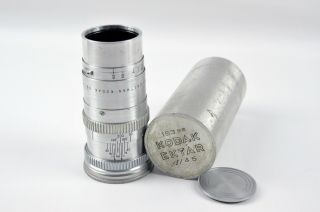 Rare Kodak Ektar 153mm 4.  5 For Ektra 35mm Camera W/canister Case