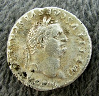 Ancient Roman Silver Denarius Of Titus Circa 79 - 81 Ad (m178)