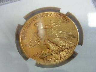 NGC 1913 AU53 Rare US $10 Indian Head MS 61 Gold Eagle Ten Dollar Coin 3