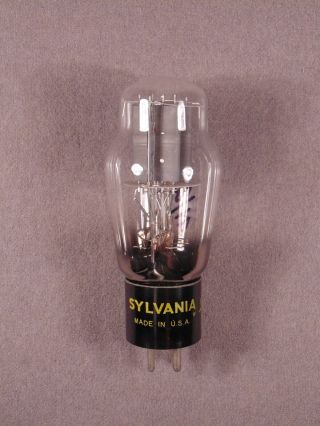 1 2A3 SYLVANIA HiFi Antique Radio Amplifier Vintage Vacuum Tube Code W NOS 2