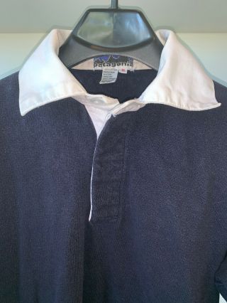 Rare Vintage Label Patagonia Rugby LS Shirt XL Blue. 4