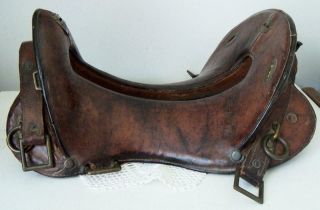 Vintage Mcclellan Cavalry Saddle 11 " Seat Wwi Era Display/use (arabian Costume)