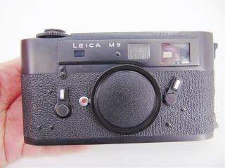 Vintage Leica M5 Black 35mm Rangefinder Film Camera Body Only No.  1347313 12