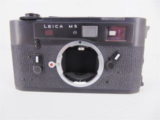 Vintage Leica M5 Black 35mm Rangefinder Film Camera Body Only No.  1347313 2