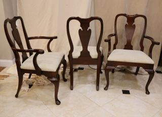 Mahogany Queen Anne Dining Chairs - set of 6 - Henkel Harris 3