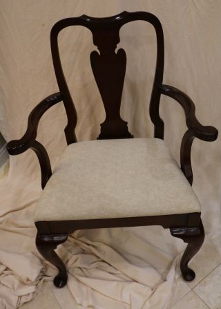 Mahogany Queen Anne Dining Chairs - set of 6 - Henkel Harris 4