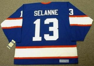 Teemu Selanne Winnipeg Jets 1992 Ccm Vintage Throwback Away Nhl Hockey Jersey