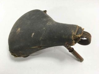 Vintage Antique Persons ? Worcester Mass Bicycle Cycle Motorcycle ? Seat Saddle