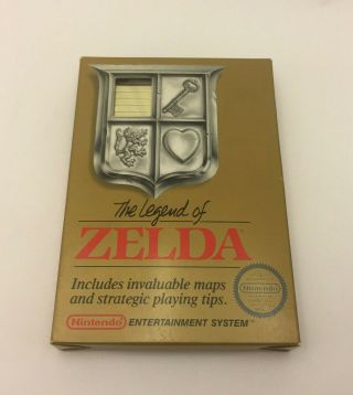 Rare First Edition Of The Legend Of Zelda For Nintendo Nes 5 Screw Cib Complete