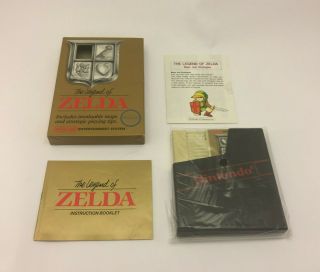 Rare First Edition of The Legend of Zelda for Nintendo NES 5 Screw CIB Complete 3