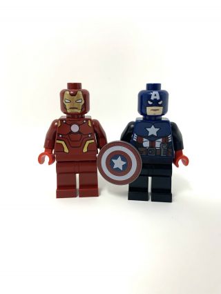 Lego Nytf York Toy Fair Ironman And Captain America Rare Authentic
