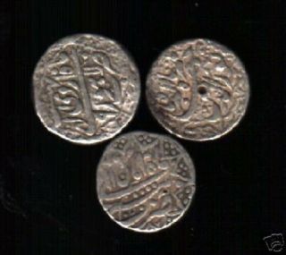 India Delhi Sultan Silver Akbar 15th Century Decorated Ancient Indian Coin