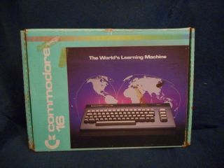 Vintage Commodore 16 Personal Computer W / Box Adapter Tutor Cartridge