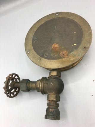 Vintage - ASHCROFT Brass Pressure Gauge - Brass 0 - 200 PSI 3