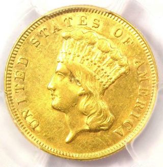 1878 Three Dollar Indian Gold Piece $3 - Certified PCGS AU Details - Rare Coin 5