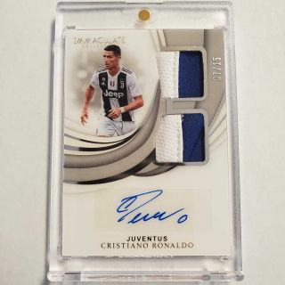 Rare Immaculate Soccer 2018 Ronaldo Dual Patch Auto 07/15 Jersey Number Cr7