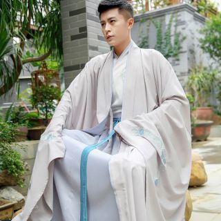 Autumn Winter Daily Traditional Men Chinese Ancient Costume Cosplay Hanfu