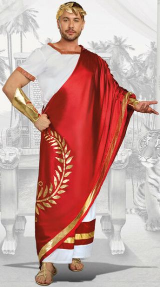 Dreamgirl Julius Caesar Ancient Roman Toga Adult Mens Halloween Costume 11159