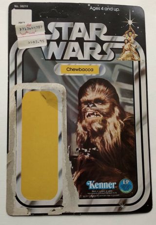 1977 Vintage Star Wars Chewbacca 12 Back A Card Cardback Unpunched