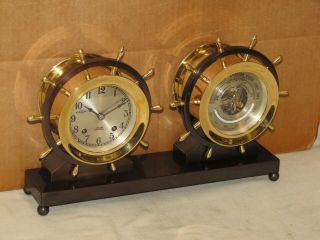 Chelsea Vintage Ships Bell Clock/barometer Claremont Model 1963 Restored