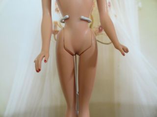 Vintage Barbie 4 brunette ponytail solid tm body TLC 8