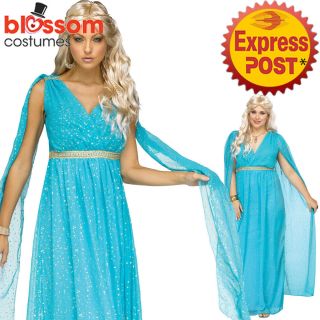 Ca533 Divine Goddess Costume Ancient Medieval Roman Fancy Dress Up Toga Outfit