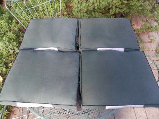 4 Vtg Boat Cushion Flotation Devices Army Green Type Iv Approx 17.  5 " X 14.  5 " X 3 "