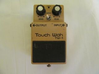 Vintage Boss Tw - 1 Touch Wah Guitar Effects Pedal Roland Made In Japan
